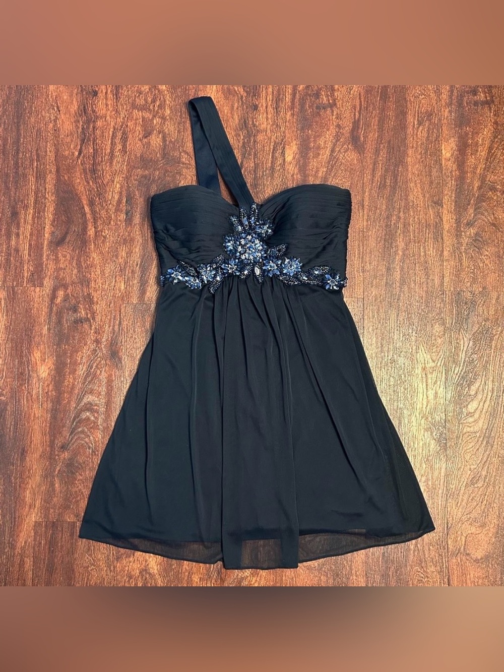 Y2K One-Shoulder Embellished Cocktail Dress